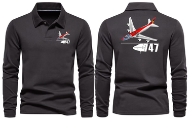 BOEING 747 LONG SLEEVE POLO